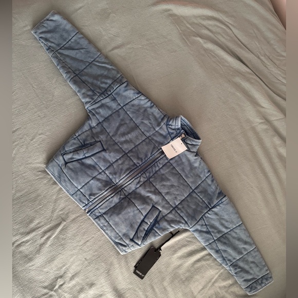 Kids Forever 21 quilted zip up jacket - Picture 6 of 7